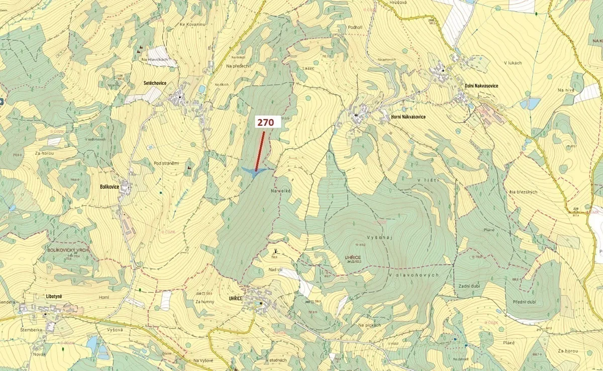 Dražba lesa 4502 m²